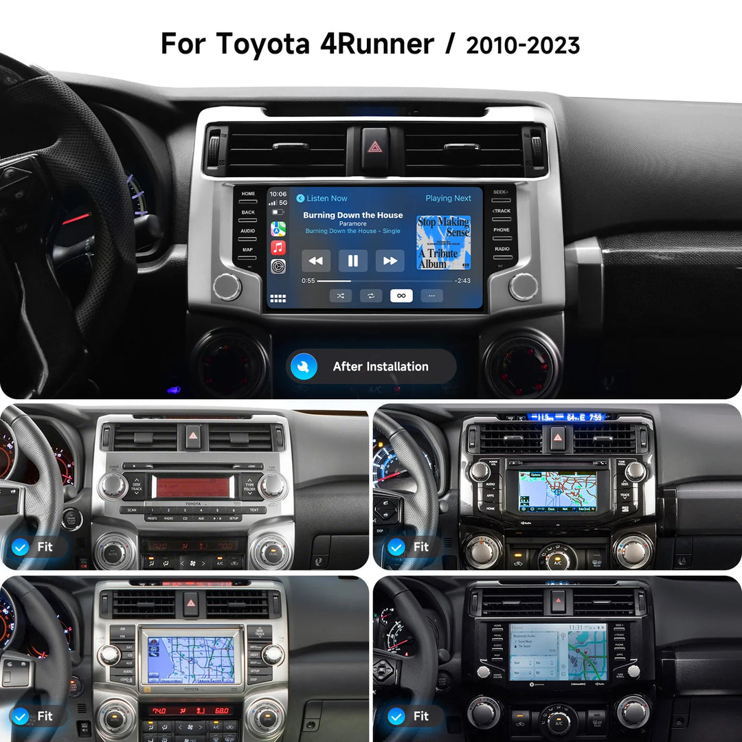 Dasaita Android13 Car Stereo| Wireless CarPlay & Android Auto | 9'' QLED Screen for 4Runner (2010-2023)
