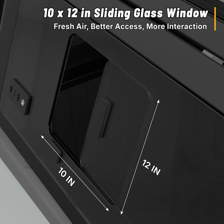 OPENROAD Sliding Glass Side Truck Cap for Tacoma (2016-2023) – 5FT BED