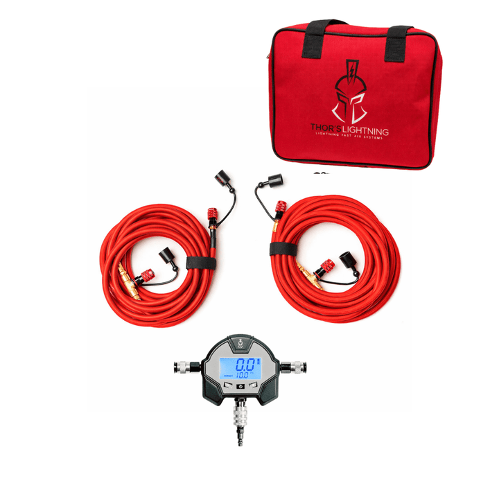 Thor’s Lightning Rapid 4-Tire Air System | 300 PSI StrikeShield™ Braided Hose