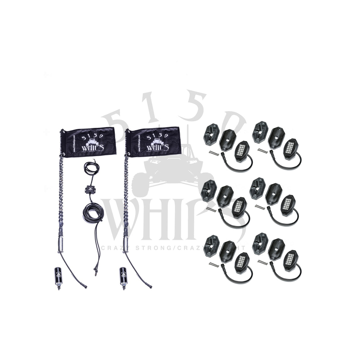5150 187 Whips and Rock Light Combo Kit