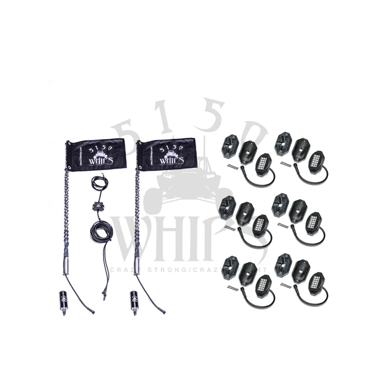 5150 187 Whips and Rock Light Combo Kit