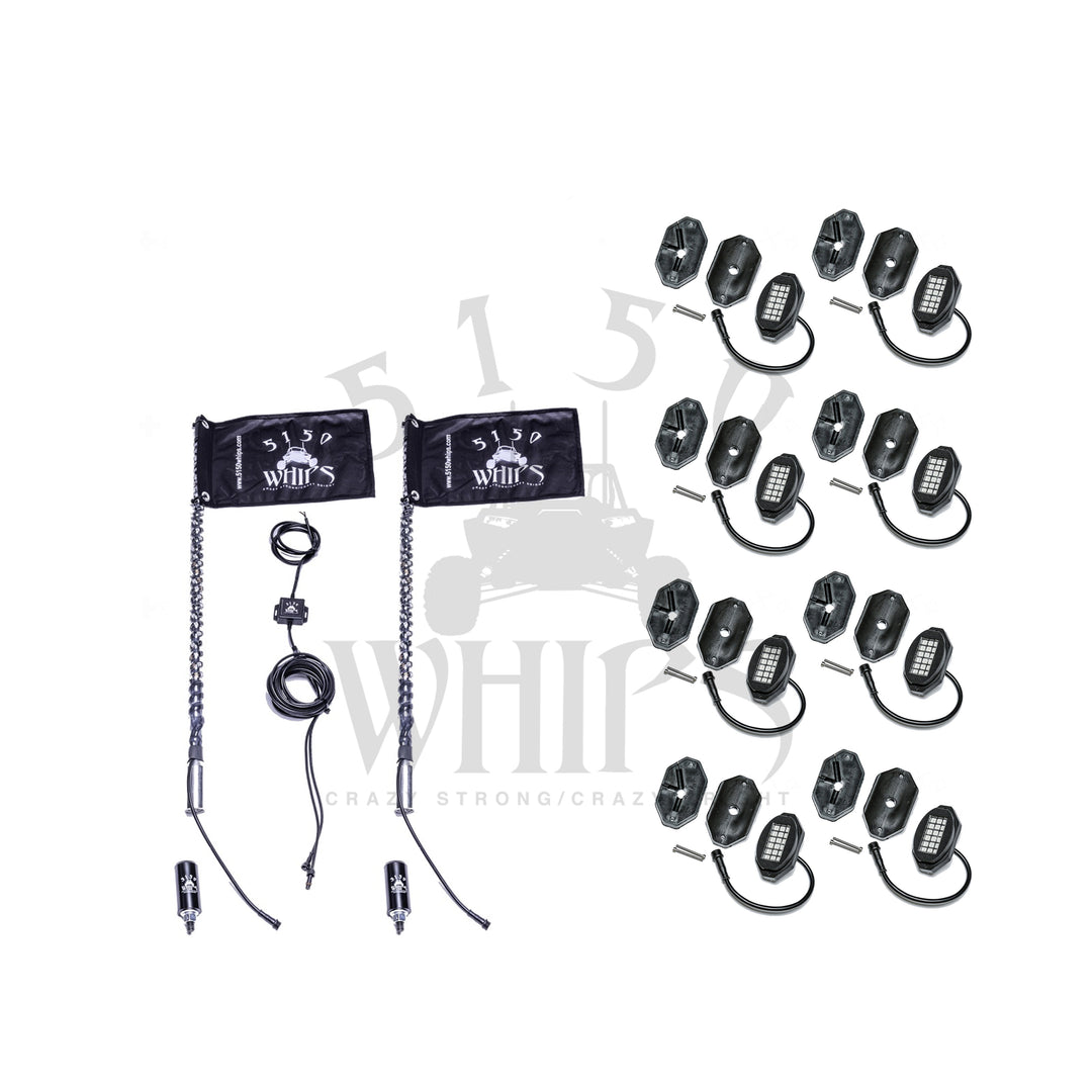 5150 187 Whips and Rock Light Combo Kit