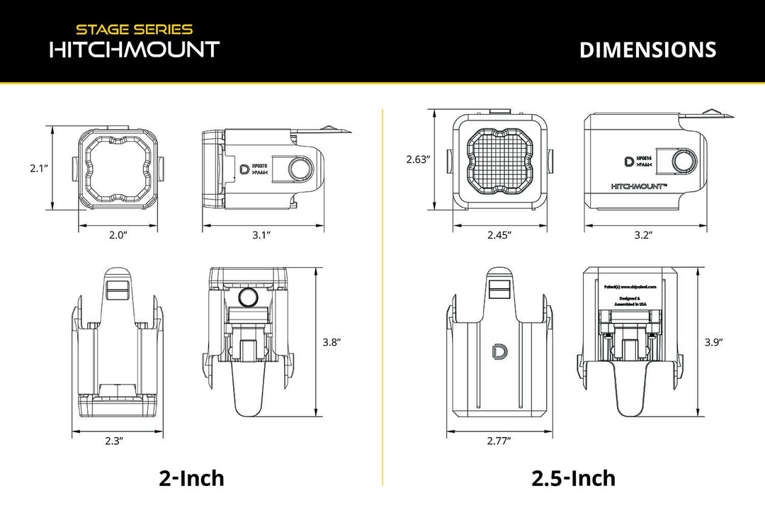 Diode Dynamics HitchMount LED Pod Reverse Kit Tacoma (2005-2015)