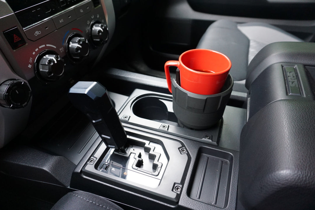 AJT Design Oversize Cup Holder- BLACK for Tundra (2014-2021)