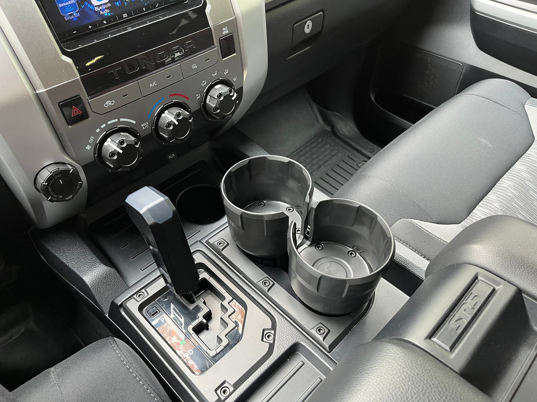 AJT Design Oversize Cup Holder- BLACK for Tundra (2014-2021)