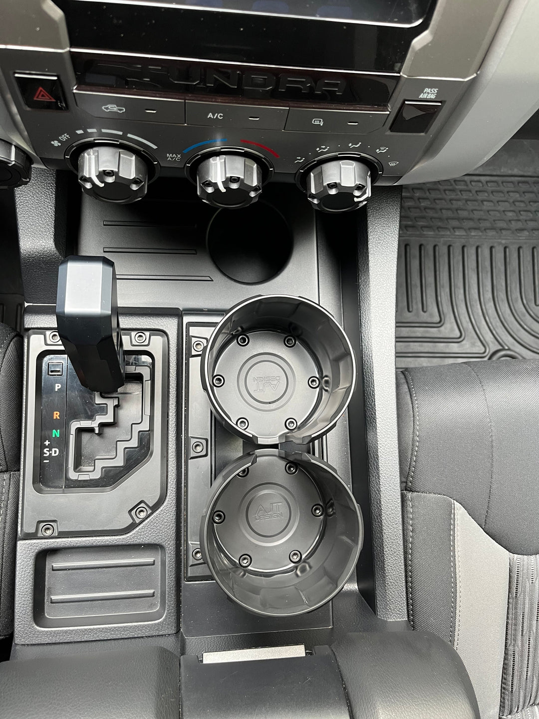 AJT Design Oversize Cup Holder- ARMY GREEN for Tundra (2014-2021)
