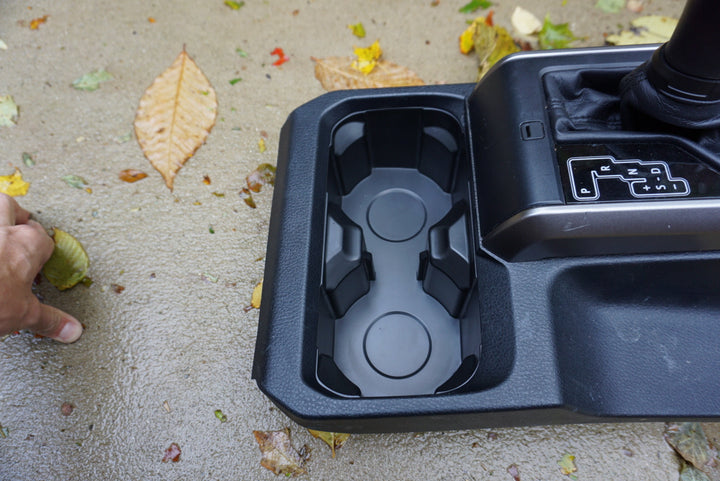 Oversize Cup Holder with Tray (2016-2023 Tacoma) - BLACK