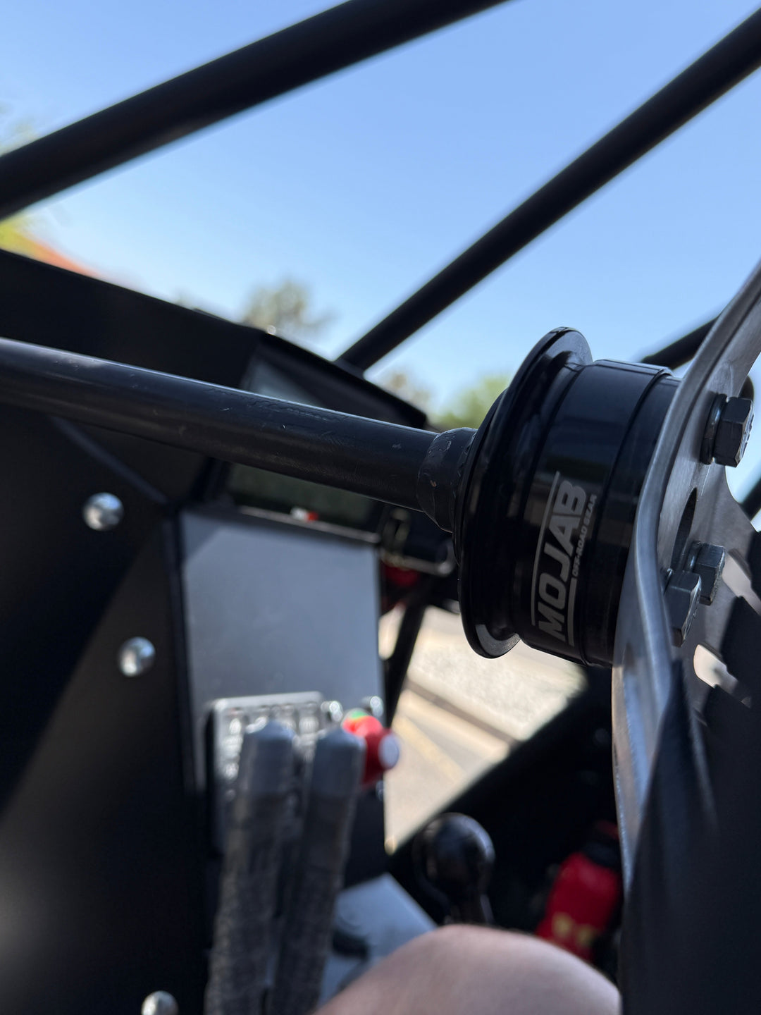 MOJAB 13" Aluminum Steering Wheel – 3-Bolt Pattern - Extended coating spokes