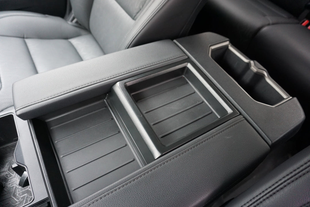 AJT Design Center Console Tray Liner- 1PC BLACK for Tundra (2022+)