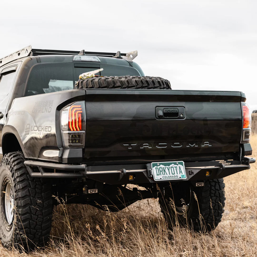 C4 Fabrication Rock Runner High Clearance Rear Bumper for Tacoma (2016-2023)