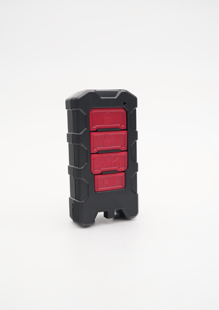 Meso Customs Minimalist Key Fob V3 - Red Buttons for Tacoma (2024+), Tundra (2022+), Sequoia (2022+) & 25+ 4runner