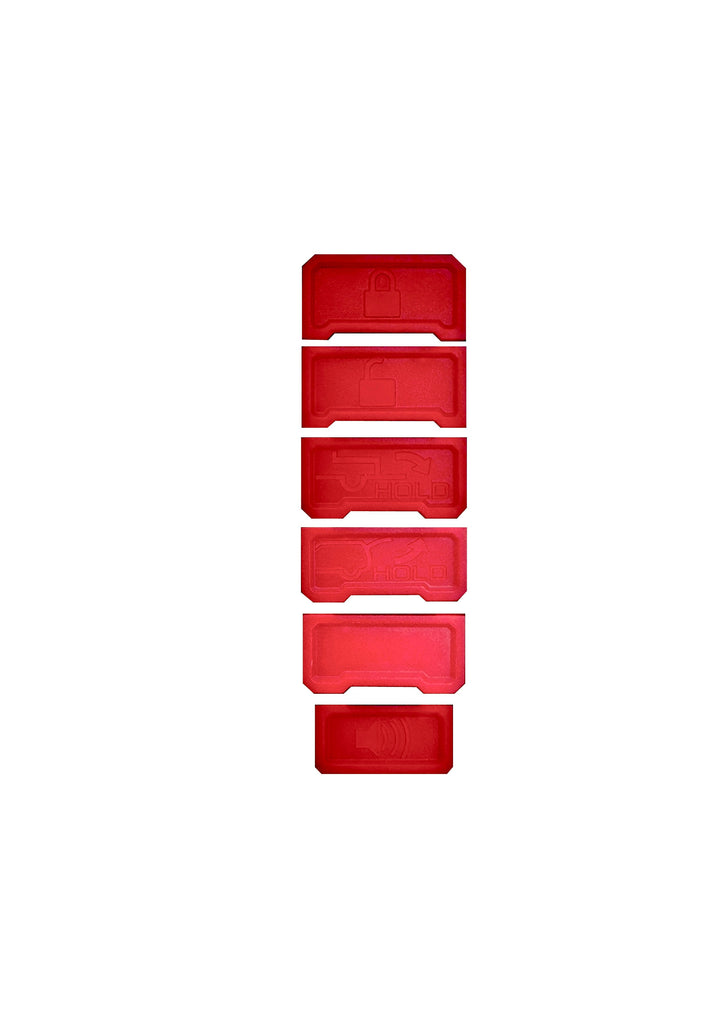 Meso Customs Minimalist Key Fob V3 - Red Buttons for Tacoma (2024+), Tundra (2022+), Sequoia (2022+) & 25+ 4runner