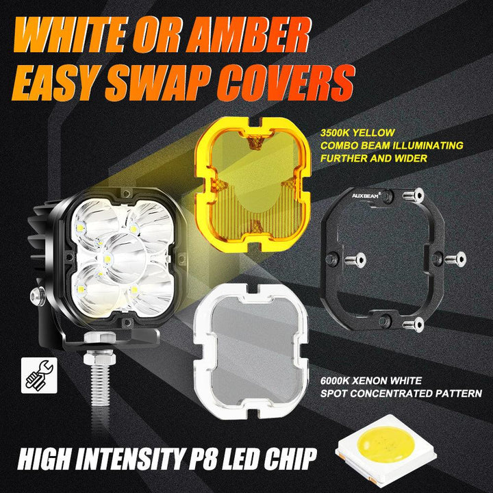 Baja 686 Industries LLC Fog Light Conversion Kit (Combo LED) for Tacoma (2012-2022)