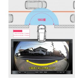 Universal White Front Camera with 180° Fisheye Wide Angle Lens - Beat-Sonic BCAM10AW