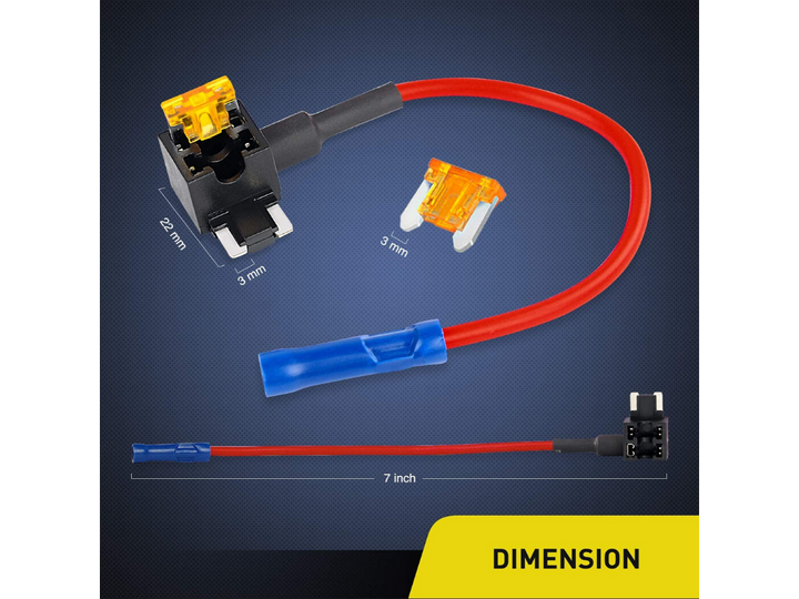 12V Add A Fuse Kit W/5Amp Lo Profile Mini Blade Fuse