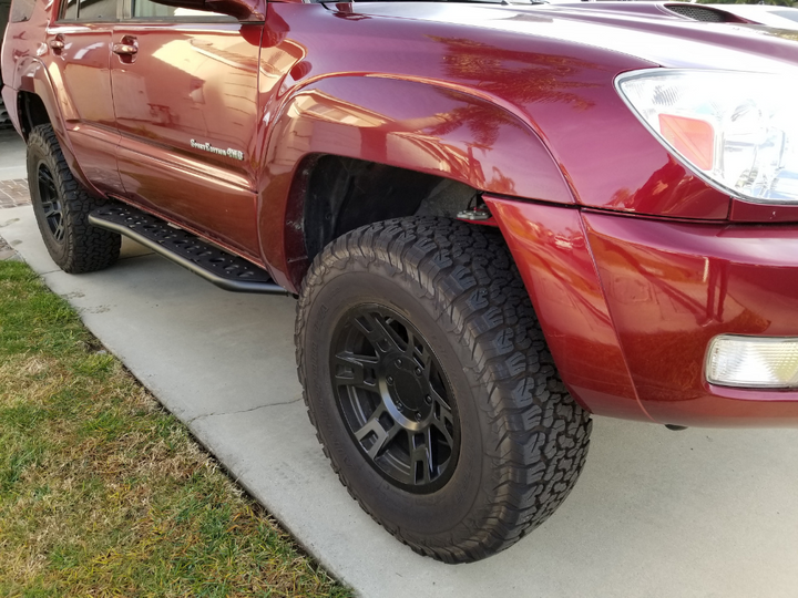 Cali Raised LED Step Edition Bolt On Rock Sliders for 4Runner (2003-2009)