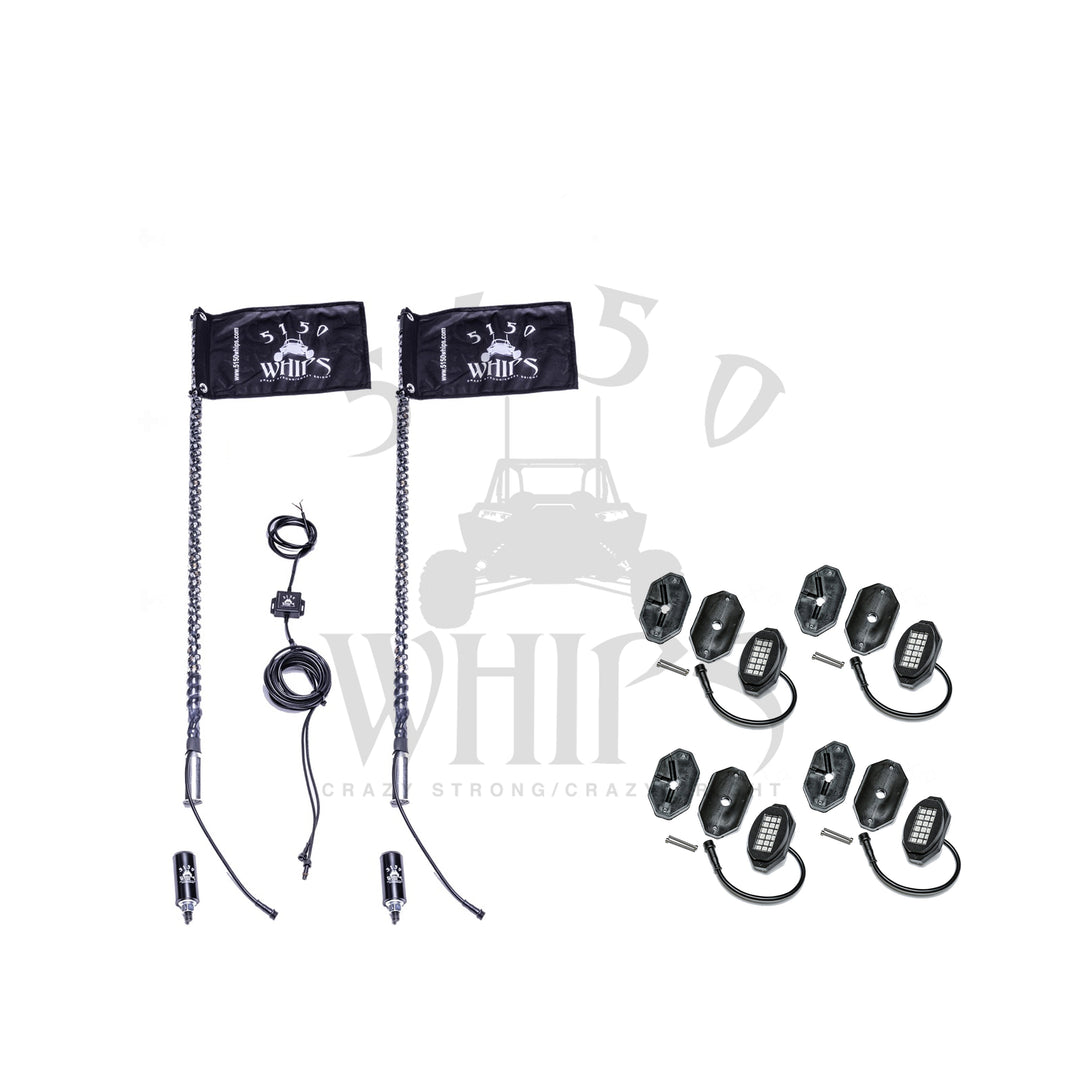5150 187 Whips and Rock Light Combo Kit