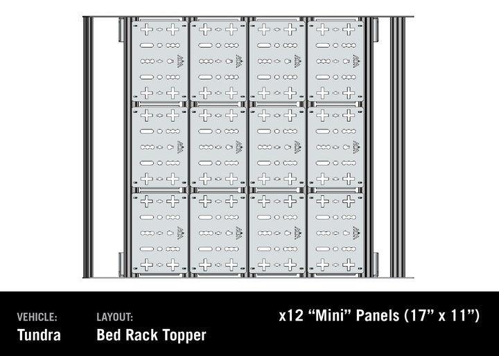 Backwoods Adventure Mods Bed Rack - DRIFTR Topper Add-on for Tundra (2022+)