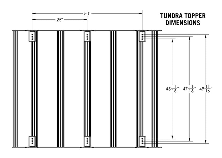Backwoods Adventure Mods Bed Rack - DRIFTR Topper Add-on for Tundra (2022+)
