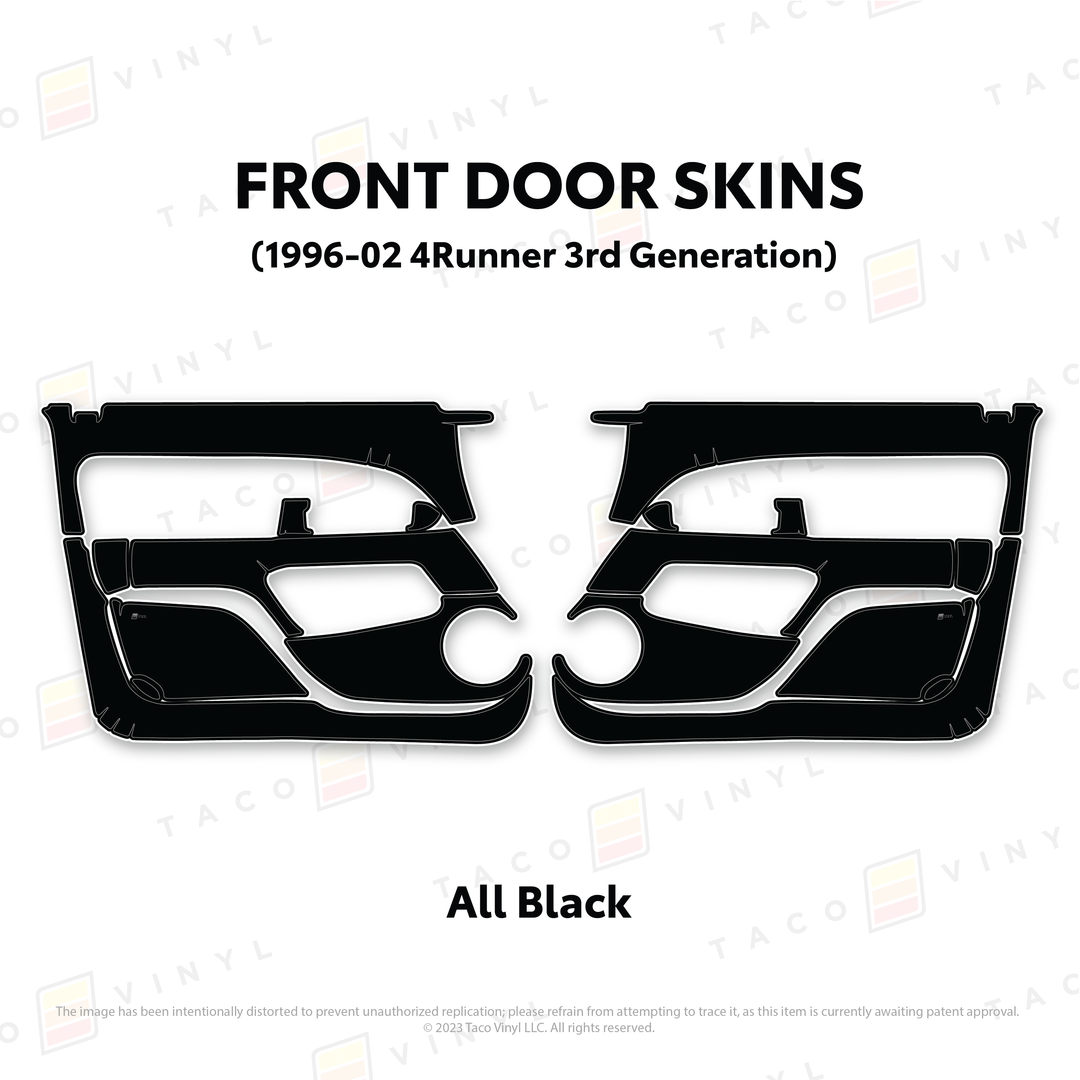 Taco Vinyl Protective Vinyl Door Skins for 4Runner (1996-2002)