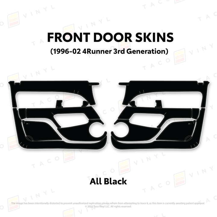 Taco Vinyl Protective Vinyl Door Skins for 4Runner (1996-2002)