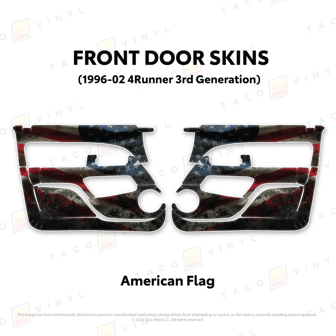 Taco Vinyl Protective Vinyl Door Skins for 4Runner (1996-2002)
