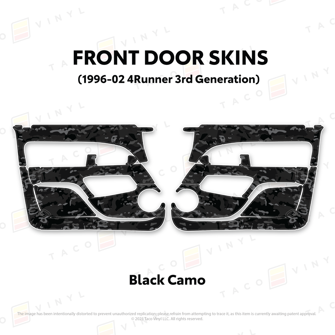 Taco Vinyl Protective Vinyl Door Skins for 4Runner (1996-2002)