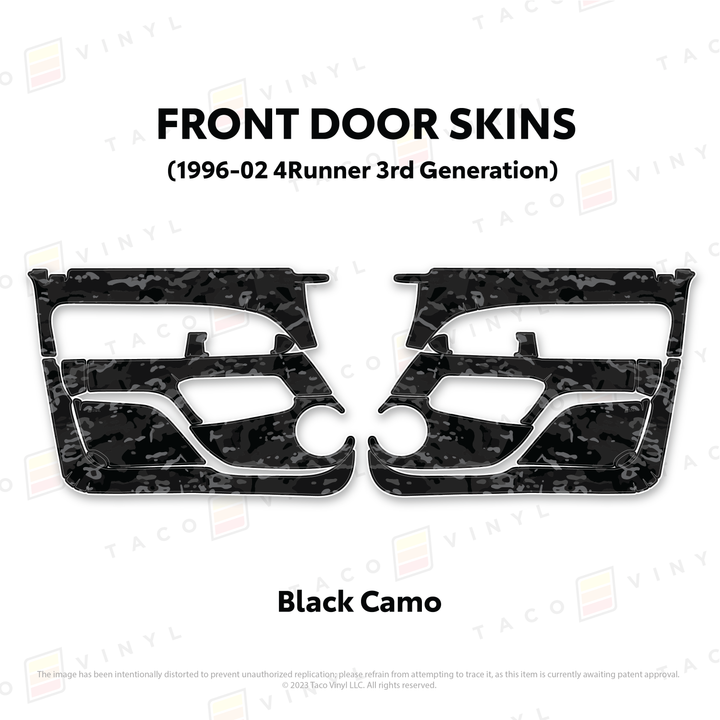 Taco Vinyl Protective Vinyl Door Skins for 4Runner (1996-2002)