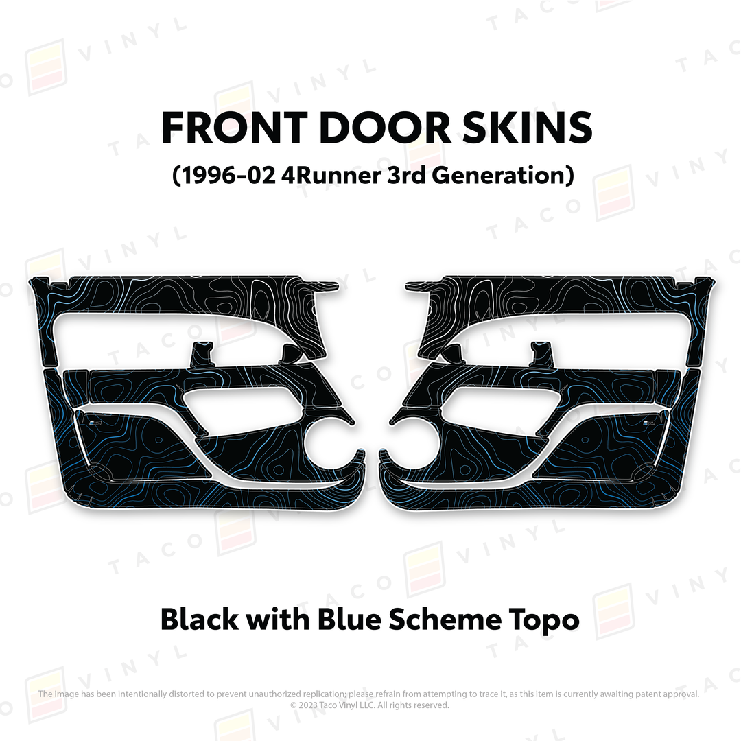 Taco Vinyl Protective Vinyl Door Skins for 4Runner (1996-2002)