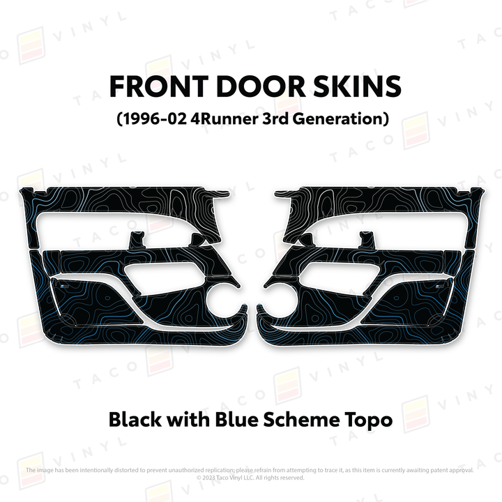 Taco Vinyl Protective Vinyl Door Skins for 4Runner (1996-2002)