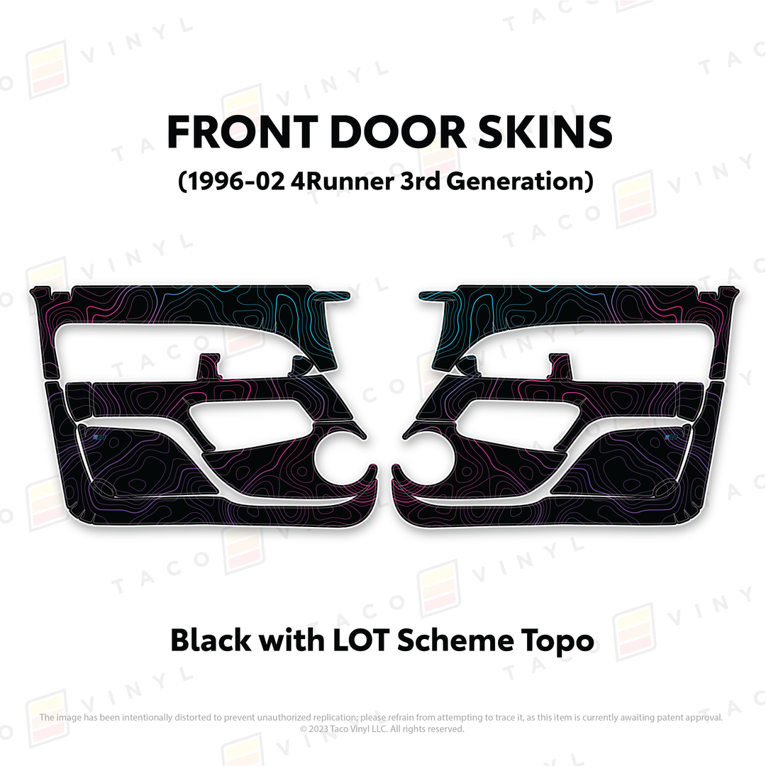 Taco Vinyl Protective Vinyl Door Skins for 4Runner (1996-2002)