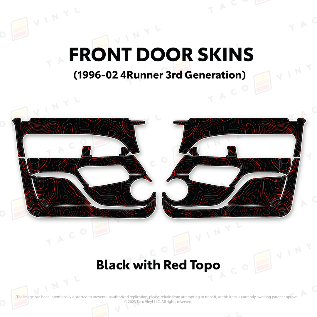 Taco Vinyl Protective Vinyl Door Skins for 4Runner (1996-2002)