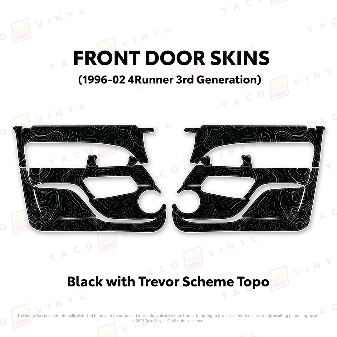 Taco Vinyl Protective Vinyl Door Skins for 4Runner (1996-2002)