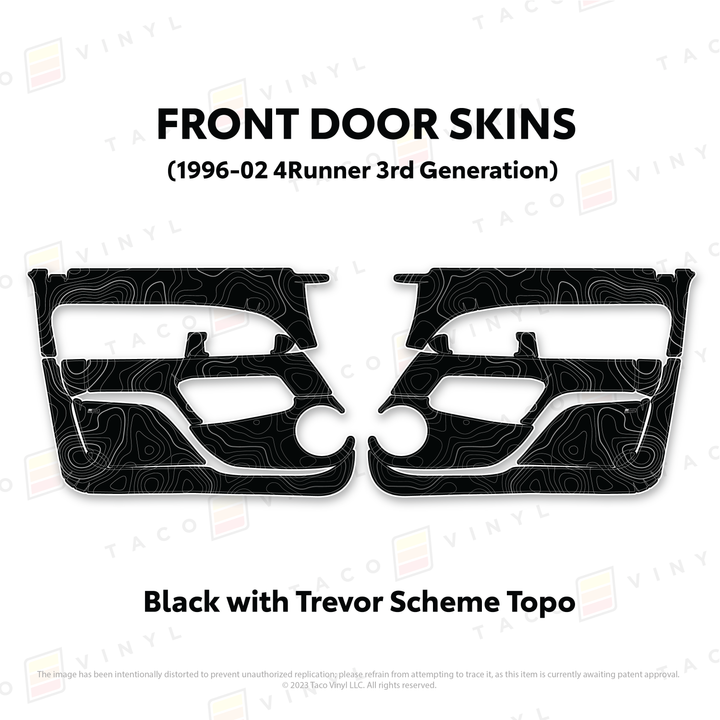 Taco Vinyl Protective Vinyl Door Skins for 4Runner (1996-2002)