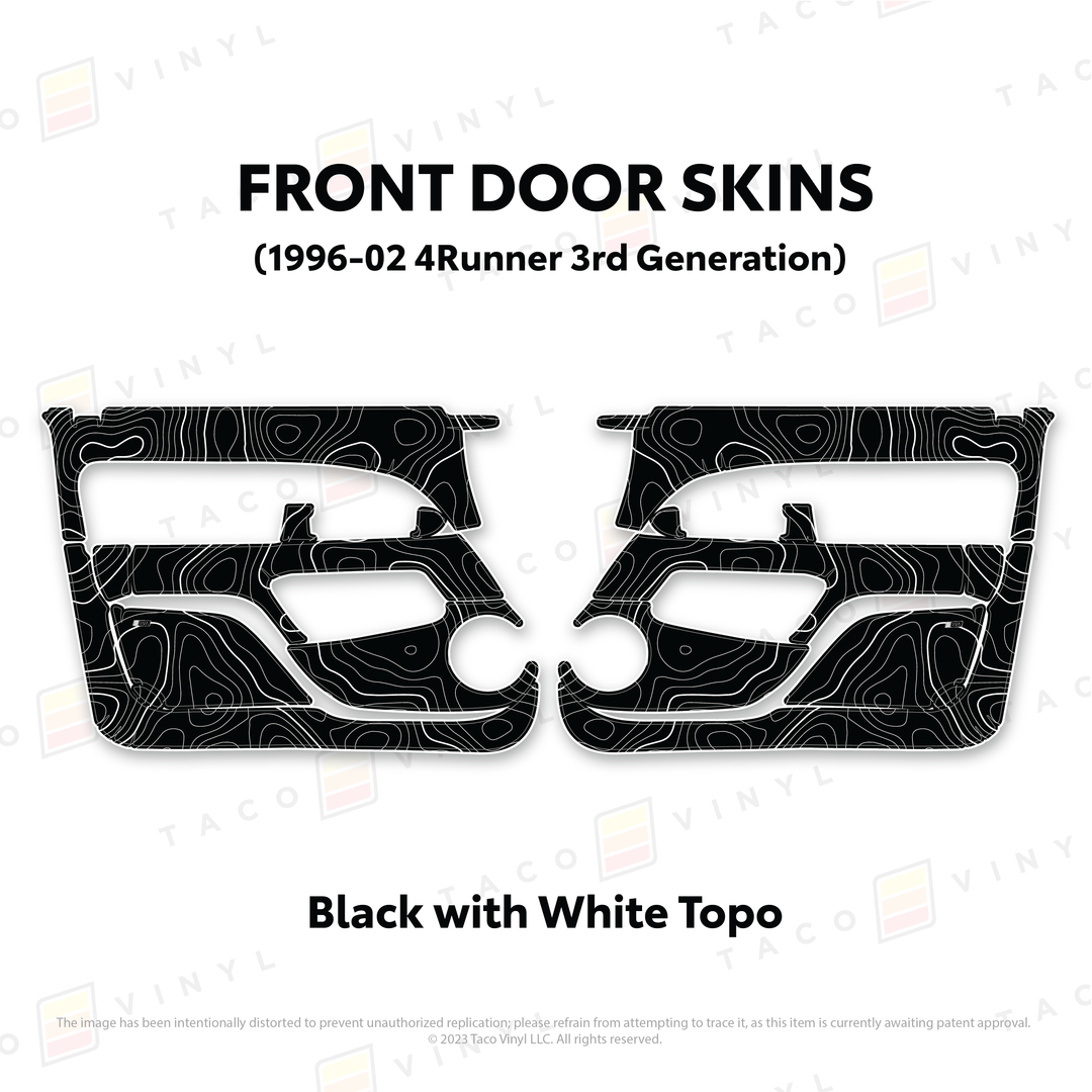 Taco Vinyl Protective Vinyl Door Skins for 4Runner (1996-2002)