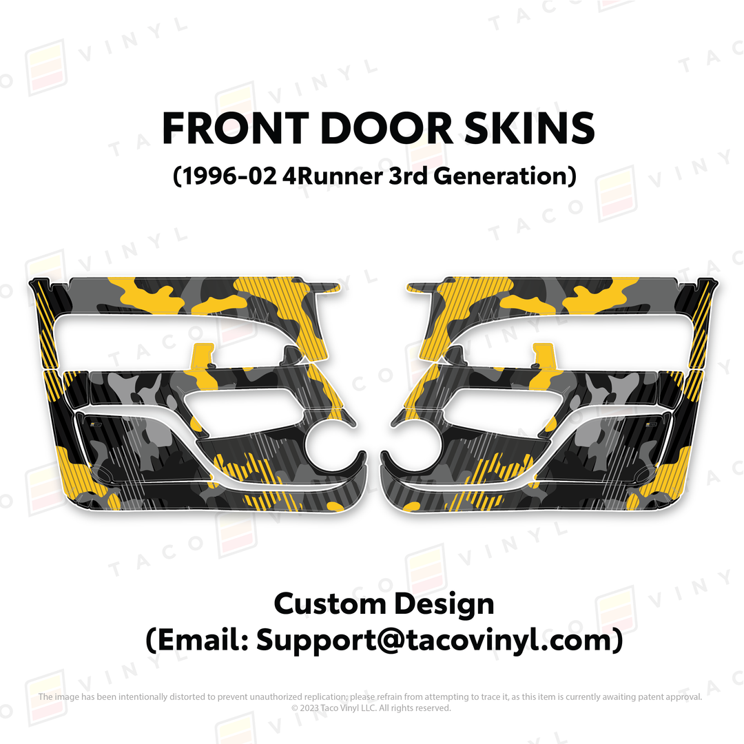 Taco Vinyl Protective Vinyl Door Skins for 4Runner (1996-2002)
