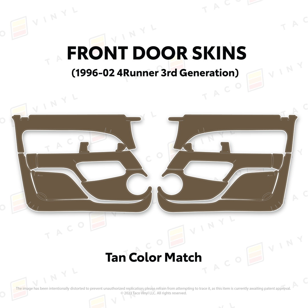Taco Vinyl Protective Vinyl Door Skins for 4Runner (1996-2002)