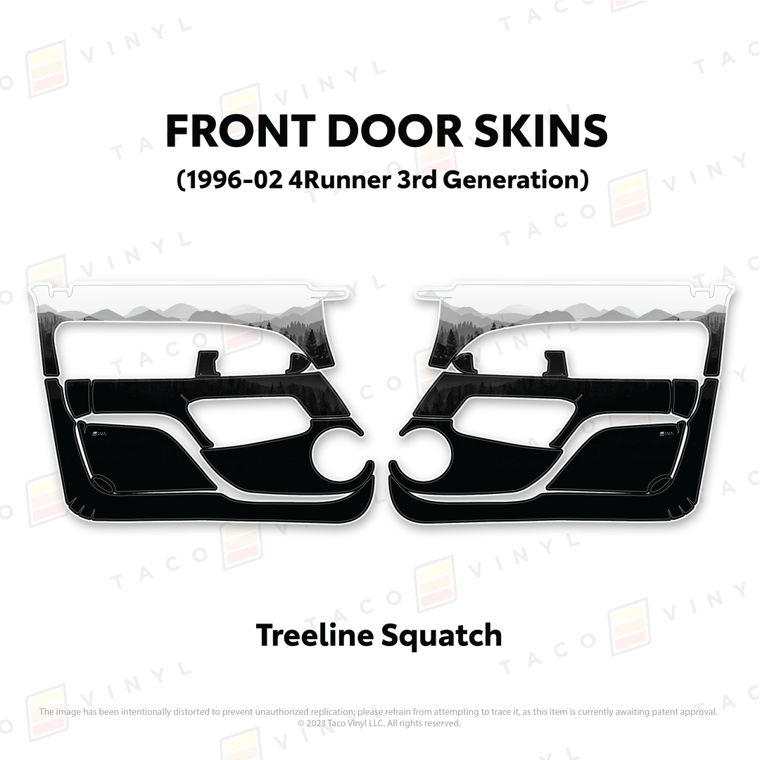 Taco Vinyl Protective Vinyl Door Skins for 4Runner (1996-2002)