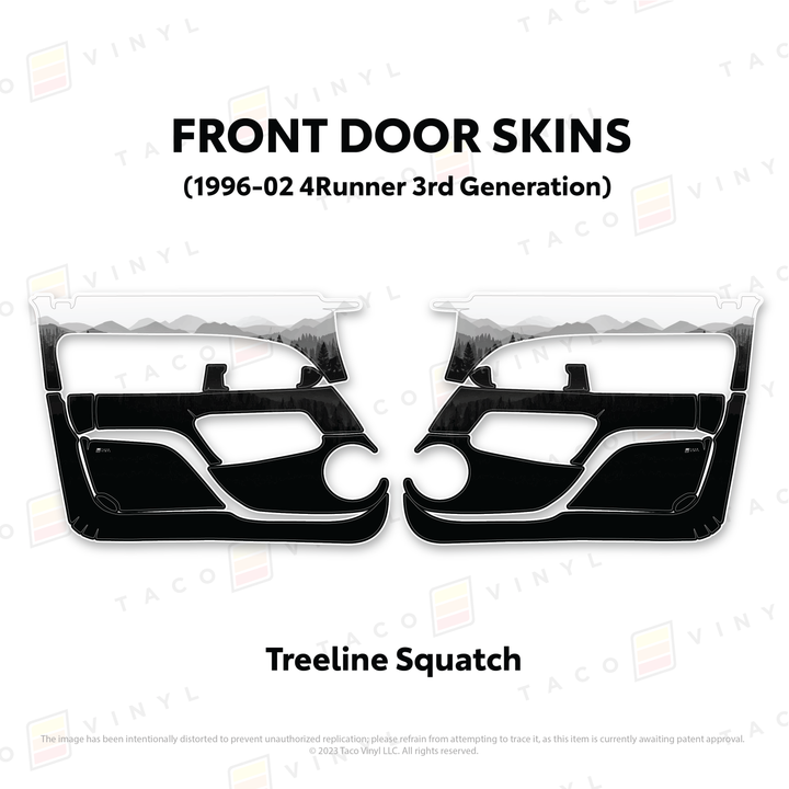 Taco Vinyl Protective Vinyl Door Skins for 4Runner (1996-2002)