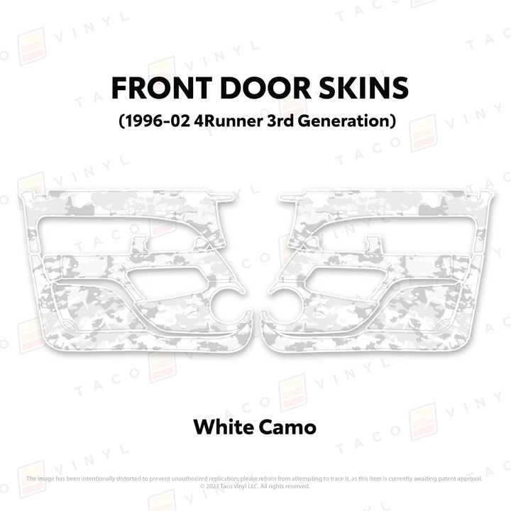 Taco Vinyl Protective Vinyl Door Skins for 4Runner (1996-2002)