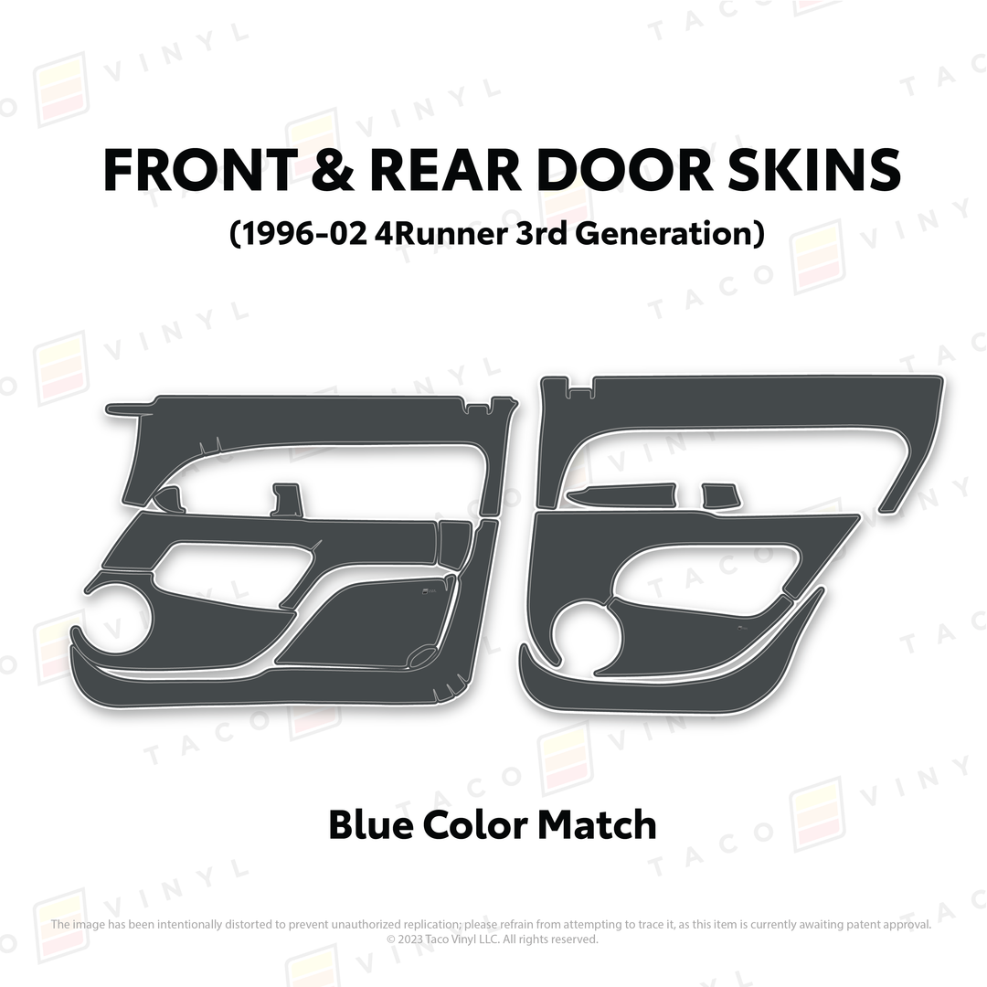 Taco Vinyl Protective Vinyl Door Skins for 4Runner (1996-2002)