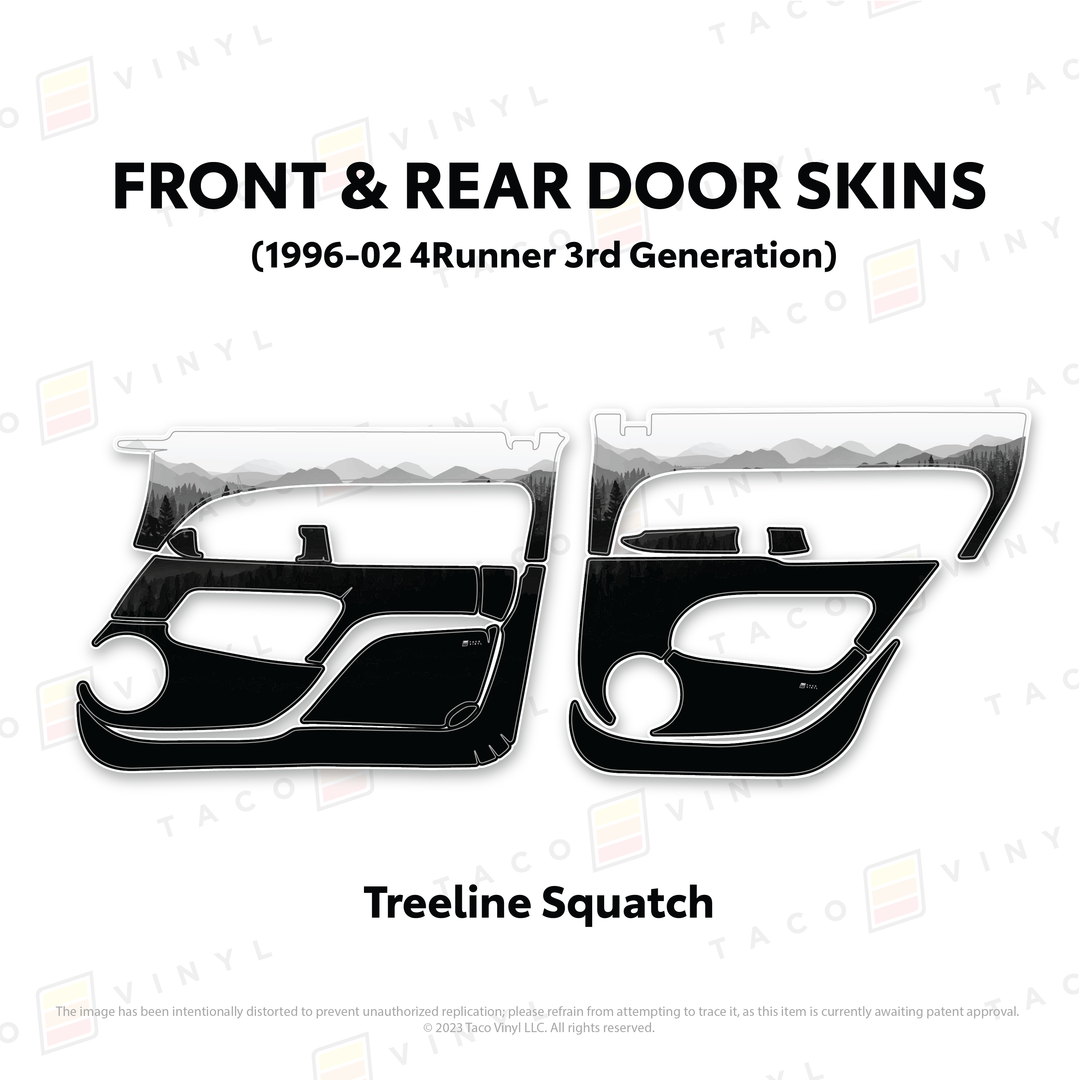 Taco Vinyl Protective Vinyl Door Skins for 4Runner (1996-2002)