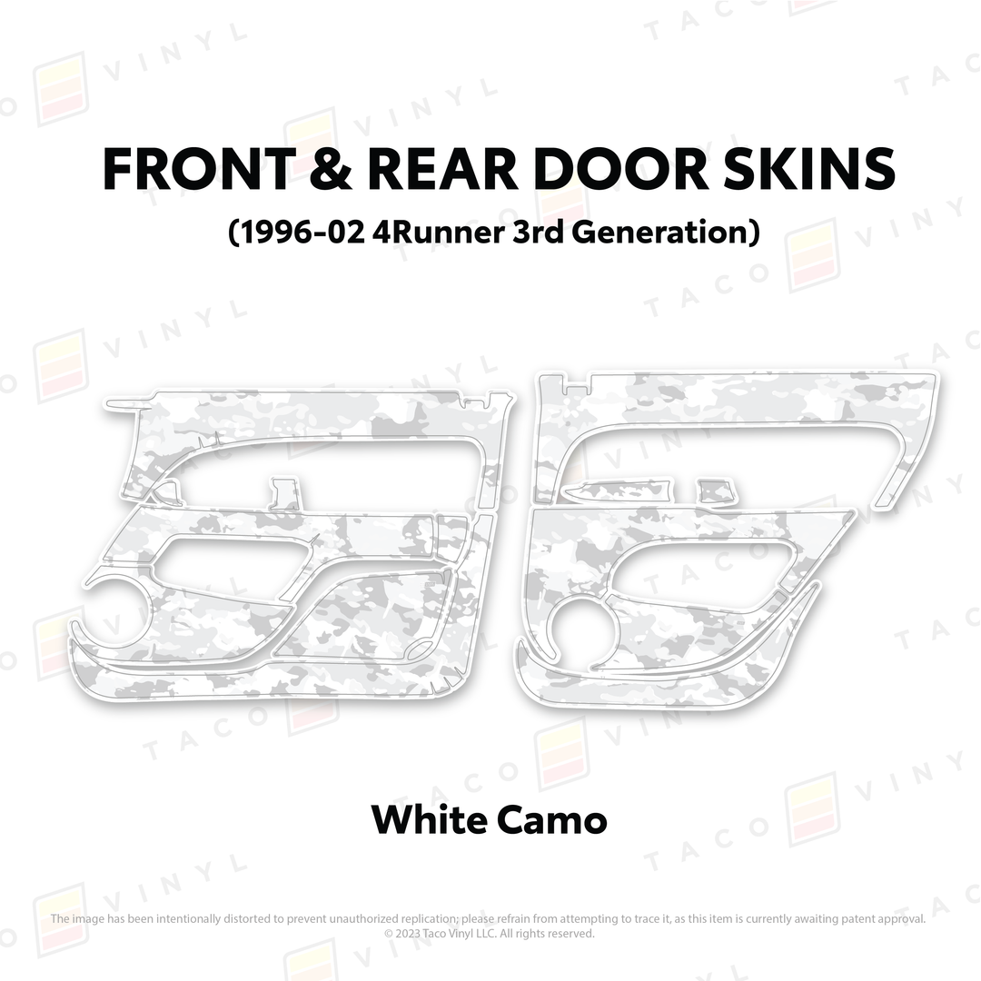 Taco Vinyl Protective Vinyl Door Skins for 4Runner (1996-2002)