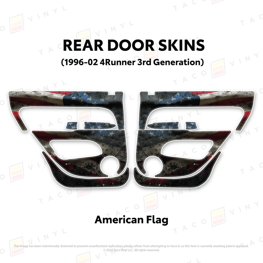 Taco Vinyl Protective Vinyl Door Skins for 4Runner (1996-2002)