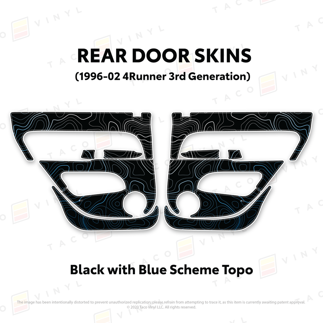Taco Vinyl Protective Vinyl Door Skins for 4Runner (1996-2002)