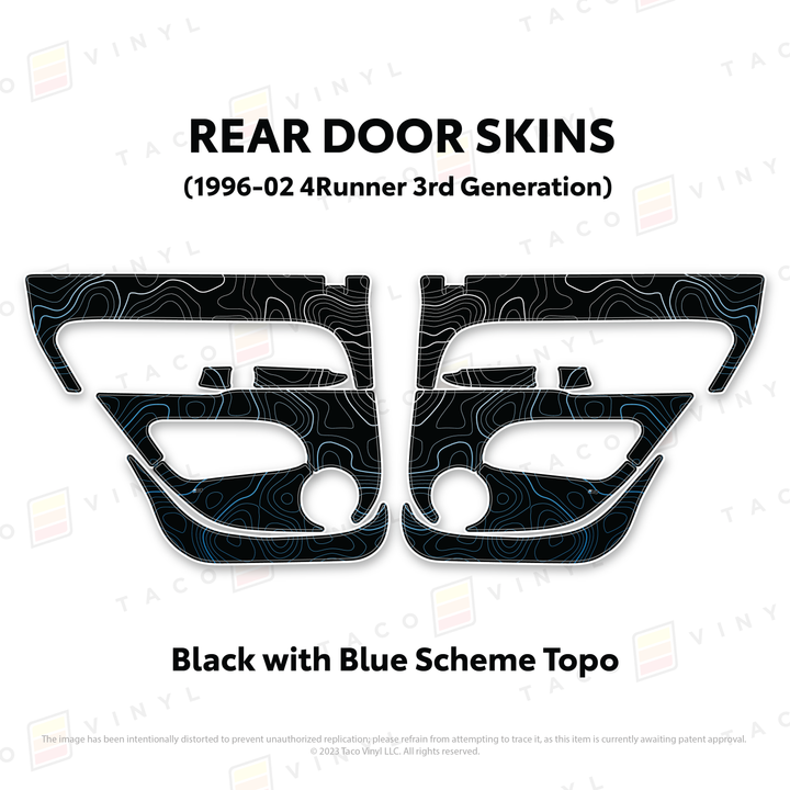 Taco Vinyl Protective Vinyl Door Skins for 4Runner (1996-2002)