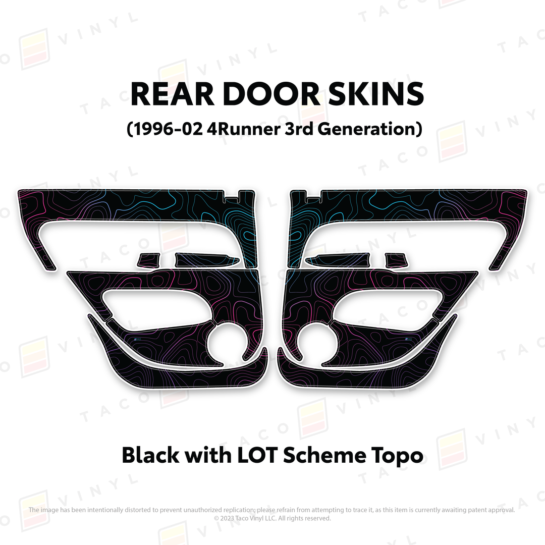 Taco Vinyl Protective Vinyl Door Skins for 4Runner (1996-2002)