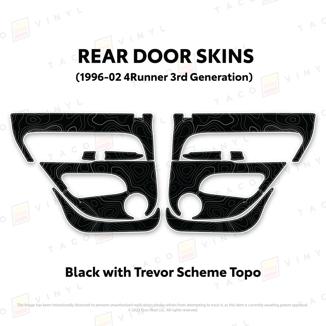 Taco Vinyl Protective Vinyl Door Skins for 4Runner (1996-2002)
