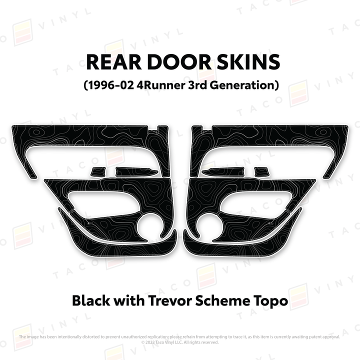 Taco Vinyl Protective Vinyl Door Skins for 4Runner (1996-2002)