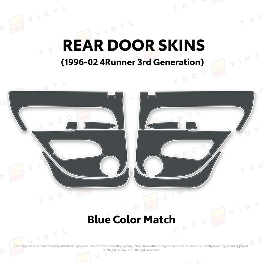 Taco Vinyl Protective Vinyl Door Skins for 4Runner (1996-2002)
